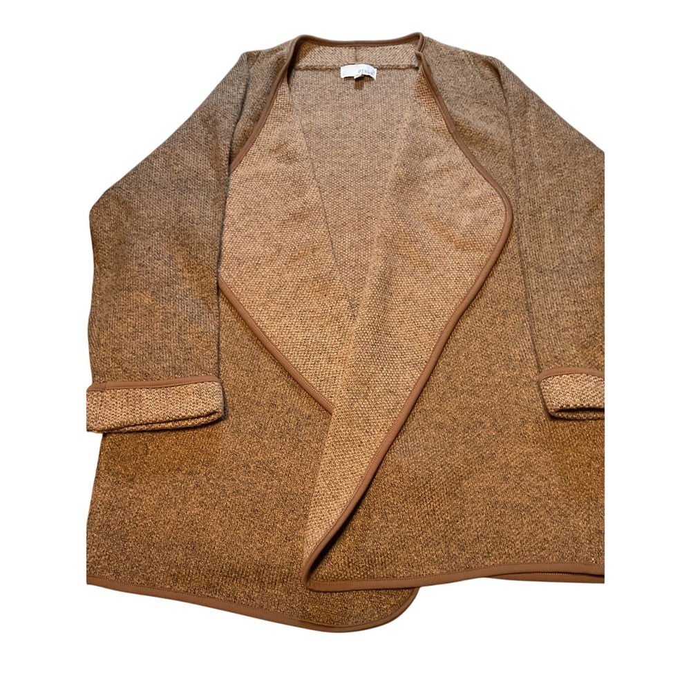 PINCH Women's Brown Heathered Knit‎ Open Front Cardigan Sweater Size M